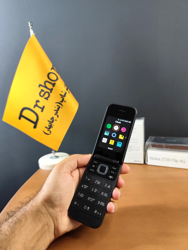 گوشی تاشو نوکیا | مدل 2720 Flip 4G | دو سیم کارت | یک سال گارانتی
