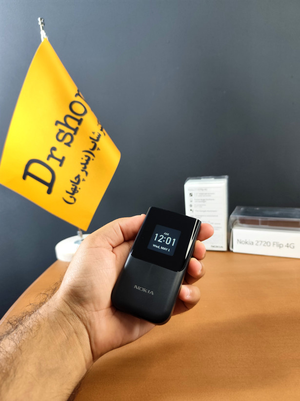 گوشی تاشو نوکیا | مدل 2720 Flip 4G | دو سیم کارت | یک سال گارانتی