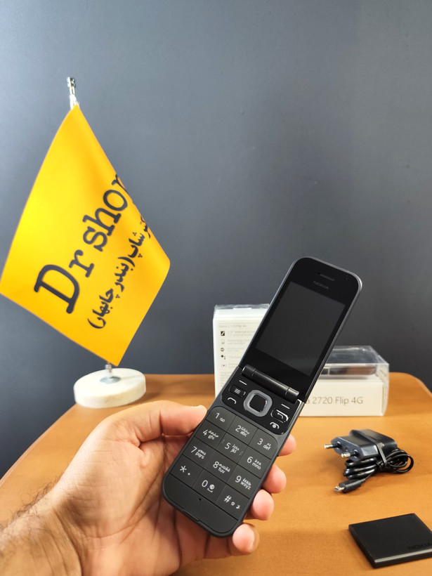 گوشی تاشو نوکیا | مدل 2720 Flip 4G | دو سیم کارت | یک سال گارانتی
