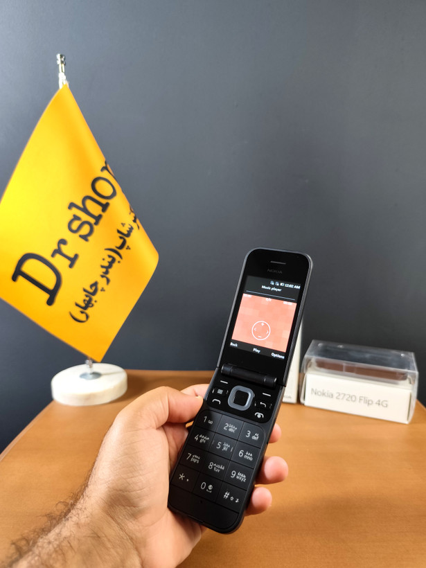 گوشی تاشو نوکیا | مدل 2720 Flip 4G | دو سیم کارت | یک سال گارانتی