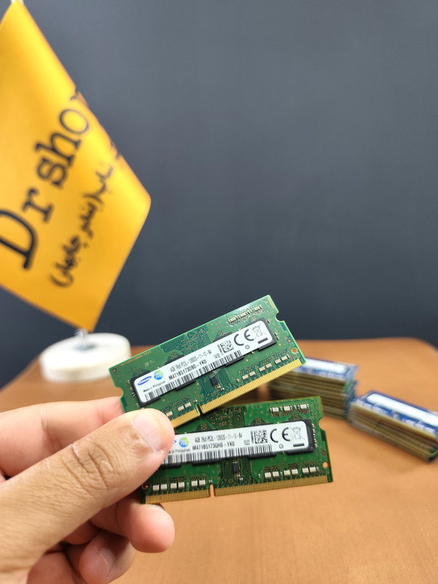 رم لپ تاپ سامسونگ مدل 12800S استوک ظرفیت 4 گیگابایت DDR3L فرکانس 1600 مگاهرتز CL11